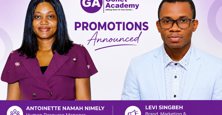(l-r) Antoinette Namah Nimely Promoted to Human Resource Manager and Levi Singbeh Elevated to Brand, Marketing & Communications Lead
