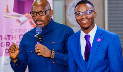 (l-r) AGL Liberia Manager, Mr. Remi Ayikoue AMAVI, and Gonet Academy Founder and Chief Empowerment Officer (CEO), Mohammed Kerkulah