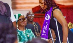 Sweetie Brown approaches the Minister of Gender to appreciate her for the job offer