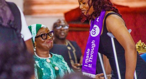 Sweetie Brown approaches the Minister of Gender to appreciate her for the job offer